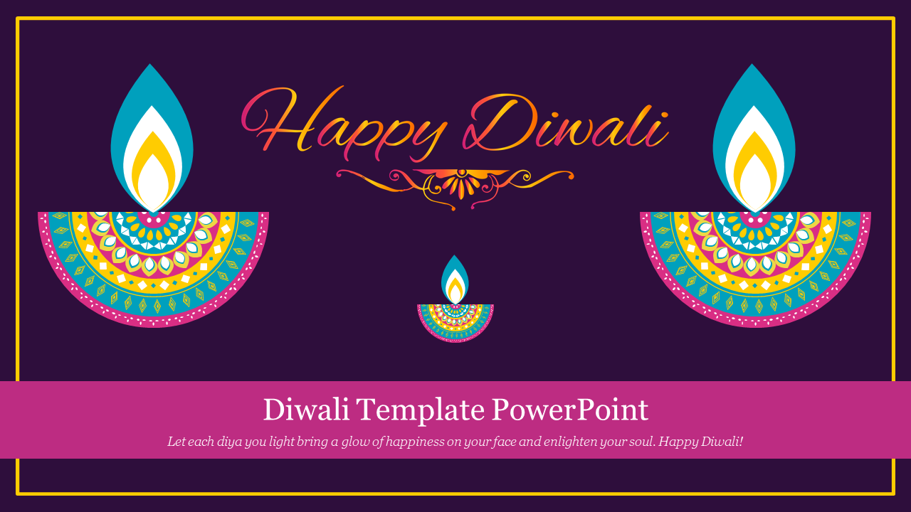Free - Best Diwali Template PowerPoint Free Slide